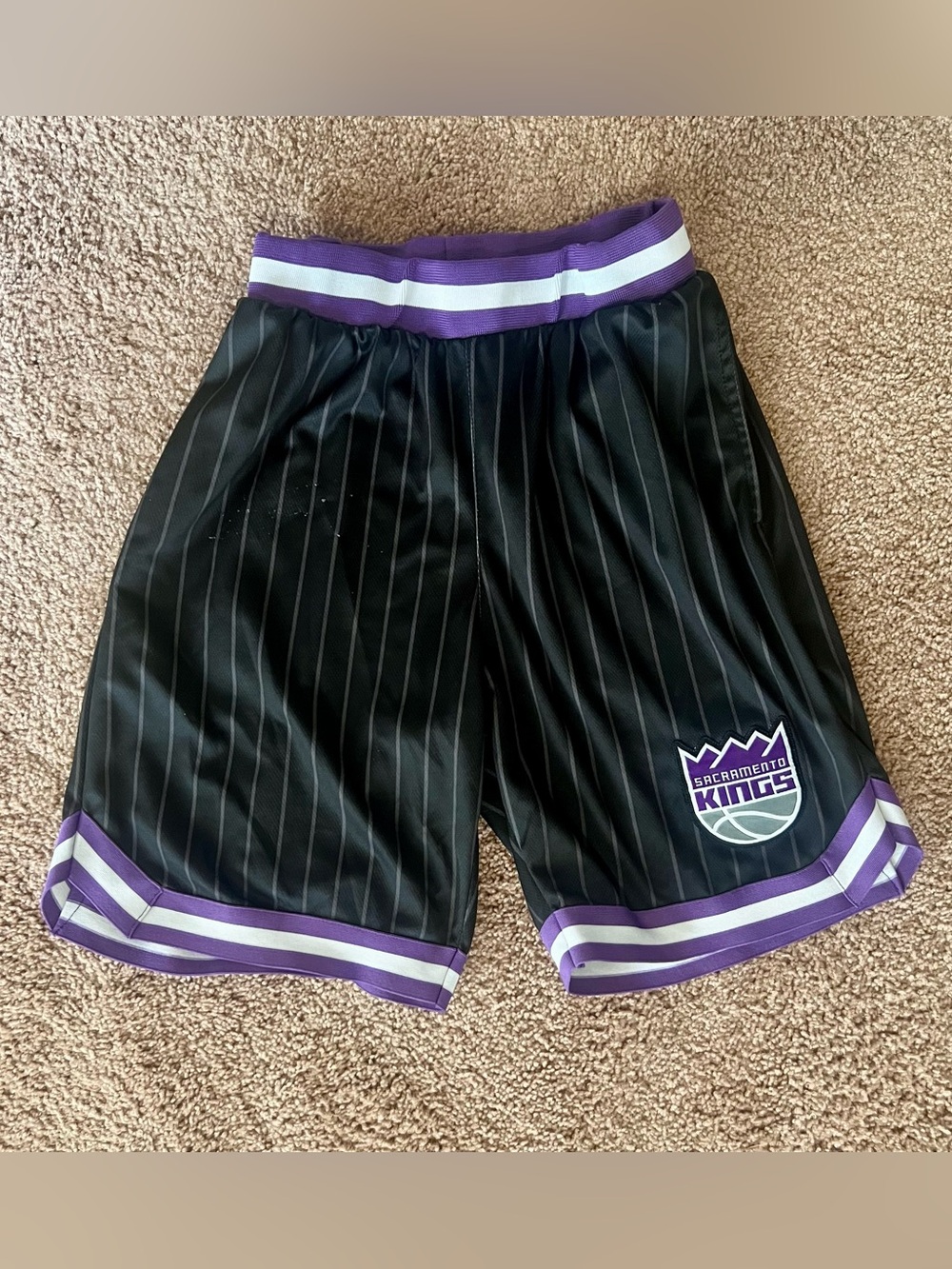 Sacramento Kings Black & Purple Basketball Shorts